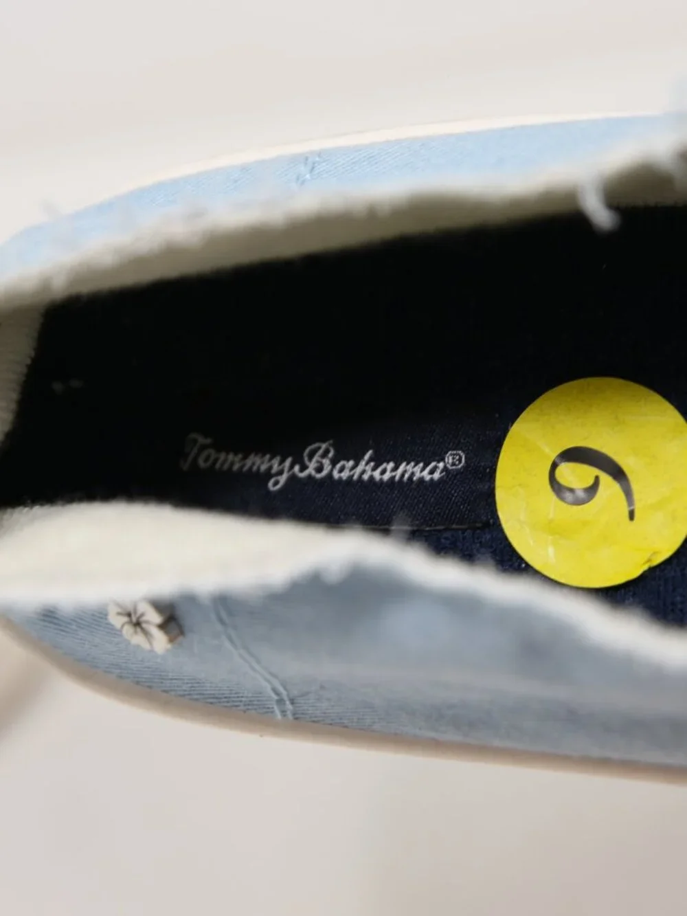 NWT Tommy Bahama Slip-On Sneakers Shoes Women's Size 9 Blue Denim Casual Loafers